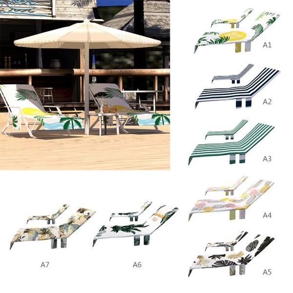 

chair covers beach towel pool with pockets for chaise green quick dry