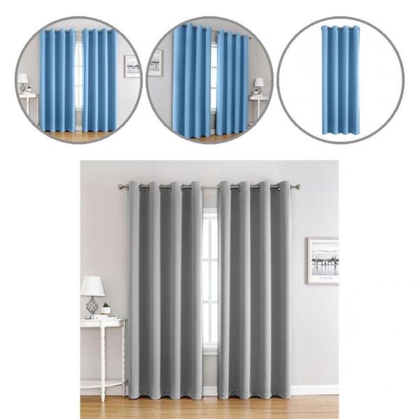

curtain & drapes perforated anti-fade wrinkle-reusable hanging window for el