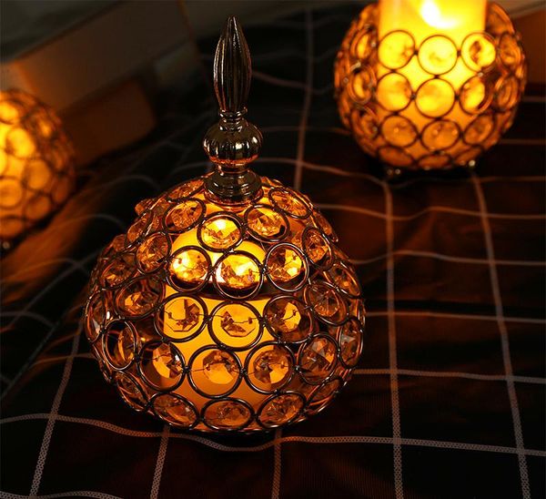 

creative crystal storage ball small candlestick incense burner deskdecoration candy box candle holders