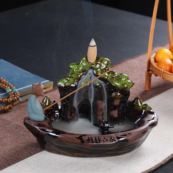 

backflow incense burner ceramic creative home furnishings ornaments sandalwood guilin landscape crafts fragrance lamps