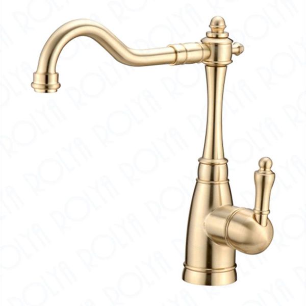 

kitchen faucets rolya golden faucet swivel sink mixer tap luxurious