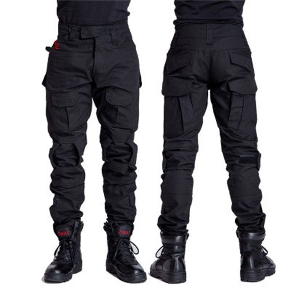 

men's pants army tactical pants for man uniform multicam combat militar askeri us tactic clothes wehrmacht camuflaje nyxe, Black