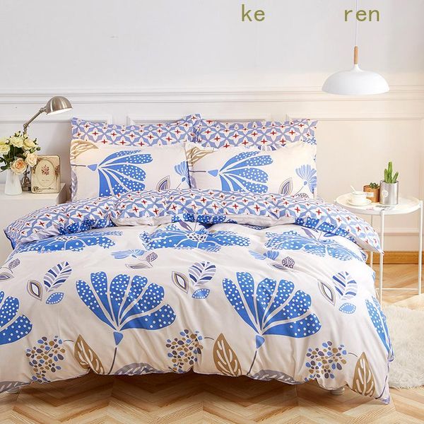 

pastoral bedding set single bed kid soft quilt cover 220x240 double ab side linen for home sets