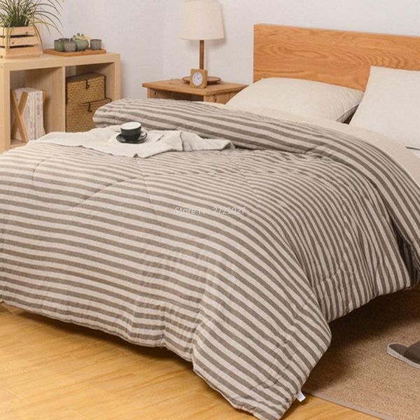 

comforters & sets cool summer quilt machine washable single double student air-conditioned japanese style tianzhu cotton knitted spring and