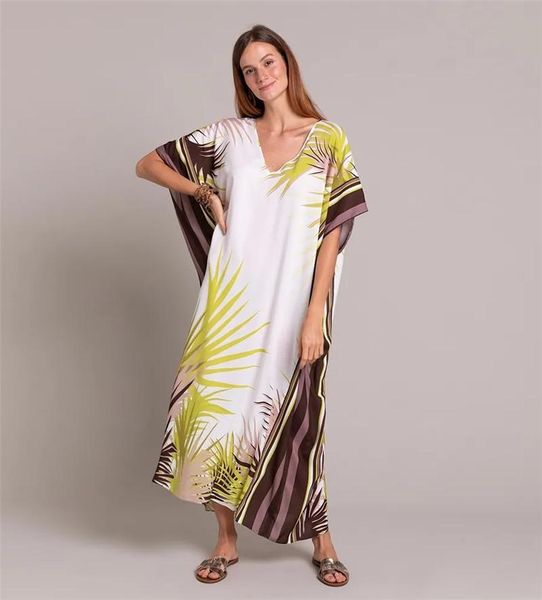 

bohemian deep v neck bikini cover-ups casual loose summer beach dress cotton tunic women wear bathing suit cover up women's swimwear, White;black