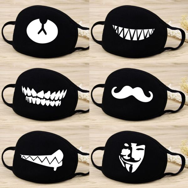 

interting personalized exprsion teeth 3d digital printing mask dustproof cotton ()