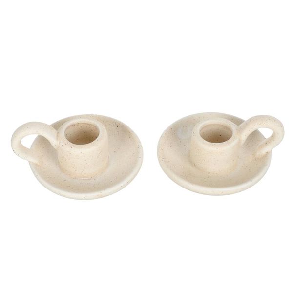 

fragrance lamps 2pcs candle holder simple candlestick ceramic stand deskdecor