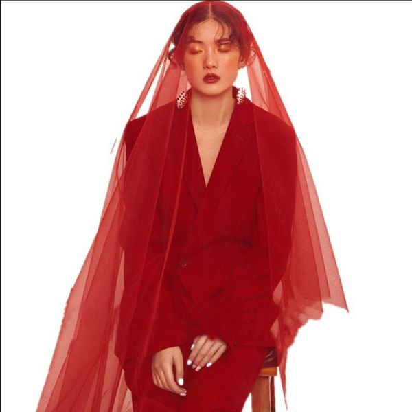 

bridal veils burgundy wedding veil one layer wine red bride accessories 1.5m 1tier custom made length, Black