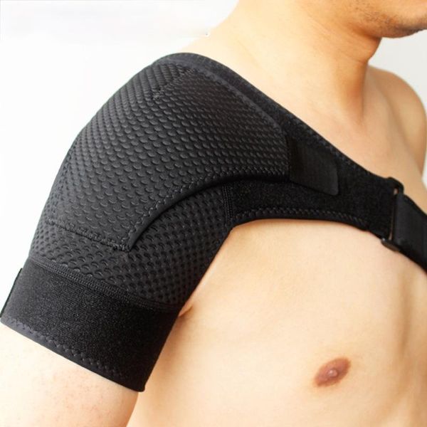 

back support neoprene compression shoulder pads sports one adjustable, Black;blue