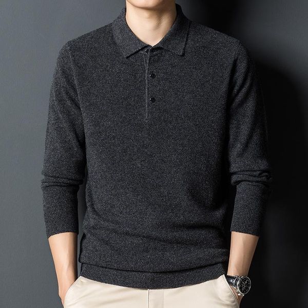 

men's sweaters cashmere sweater neck 100% pure wool backing, White;black