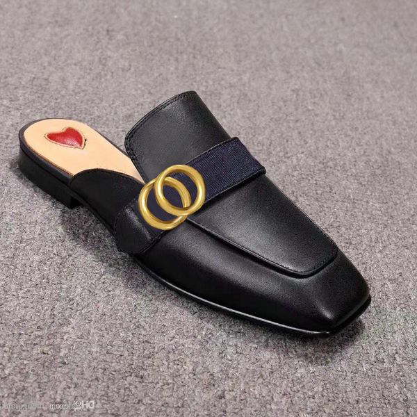 

shoes slippers summer beach men loafers lazy flat baotou designer mens flops leather letters lady cartoon slides women metal ladies sandals