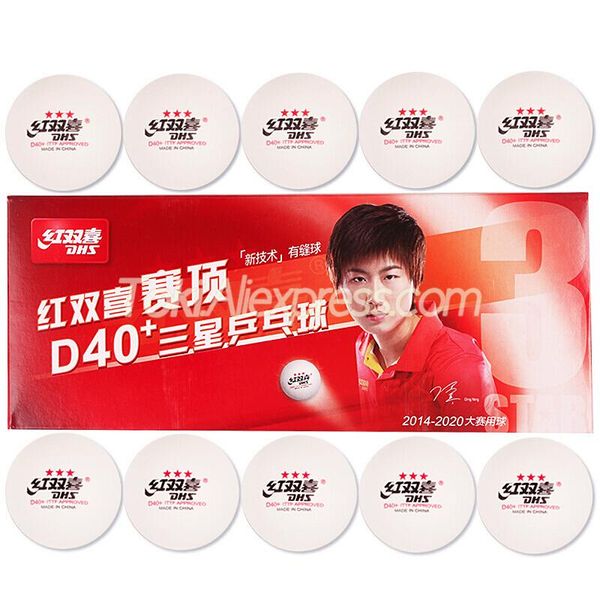 

3-star d40+ table tennis ball abs plastic original dhs 3 star pong balls