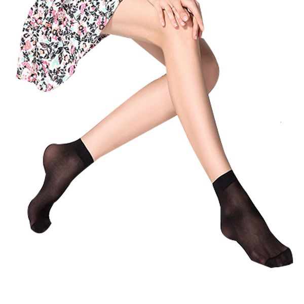 

women's versatile fashion slim veet steel sunscreen stockings, Black;white
