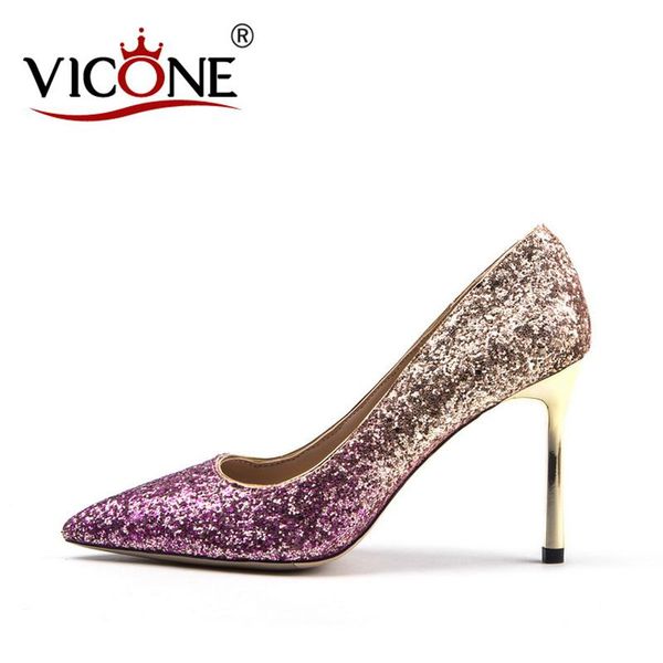 

dress shoes vicone women's pointed high heels v10232, Black