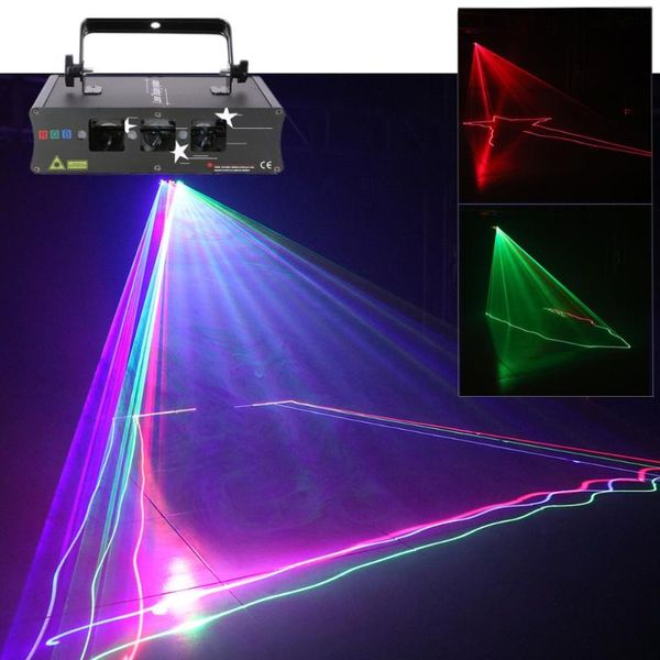 

effects 3 lens rgb laser scan beam professional light dmx sound auto projector lamp dj party nightclub christmas stage lighting qh-q6