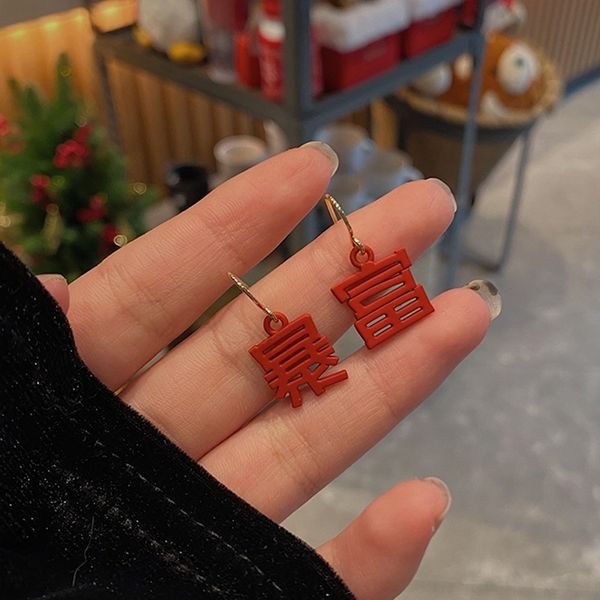 

N13Z 925 silver needle chinese style interesting personality design rich rich earhook and earrings simple stud fashion earrings, Golden;silver