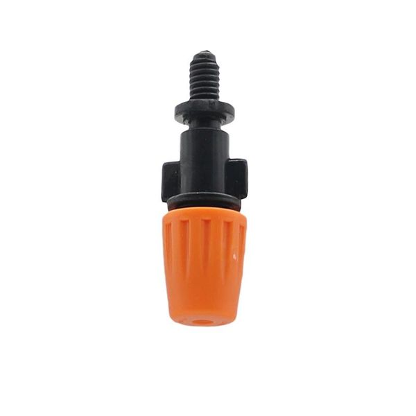 

watering equipments orange atomizing micro nozzle with screw connector irrigation drip fittings cooling spray sprinkler 10 pcs