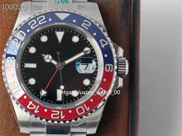 

vr factory 40mm watch luxury men's watches 3186 automatic mechanism movement coca watch ring 904l selling fashion diving wristwatch-264, Slivery;brown