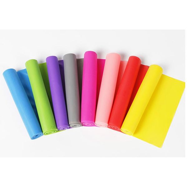 

1.5m stretch resistance bands exercise pilates yoga gym workout physio aerobics