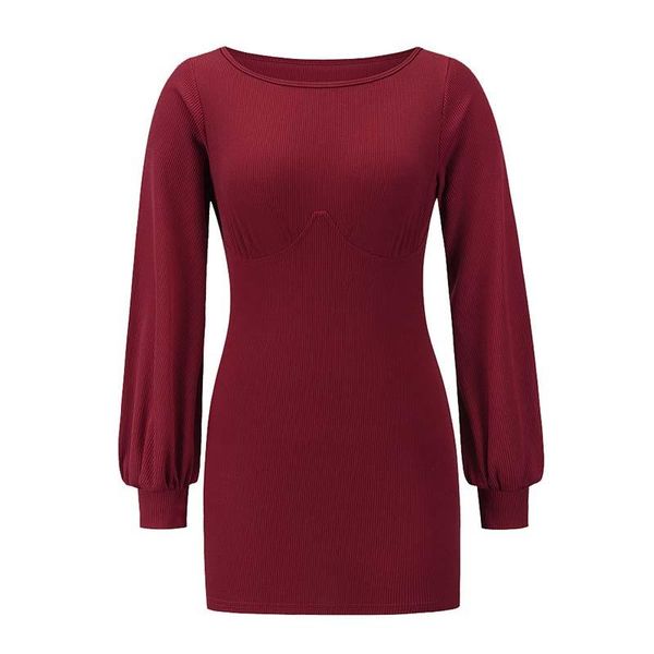 

women's hoodies & sweatshirts 2021 autumn and winter knit bottom long sleeve slim dress temperament fashionable skirt, Black