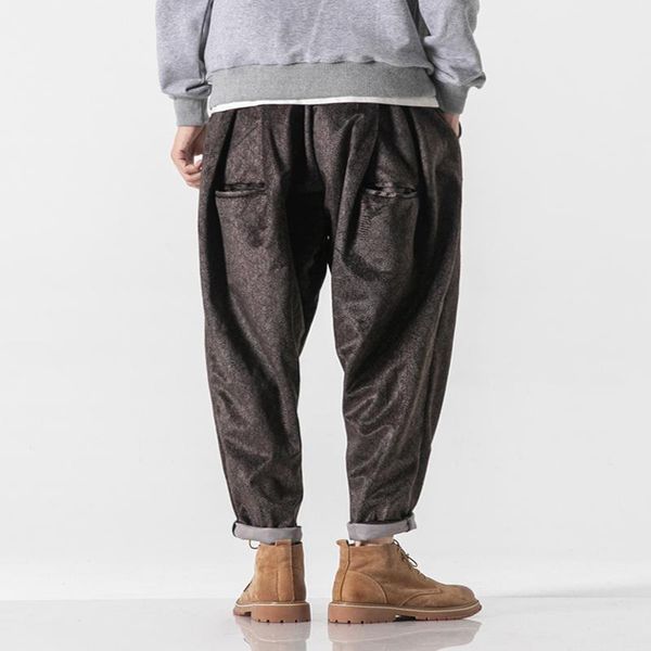 

men's pants 2021 oversized sweatpants casual versatile, Black