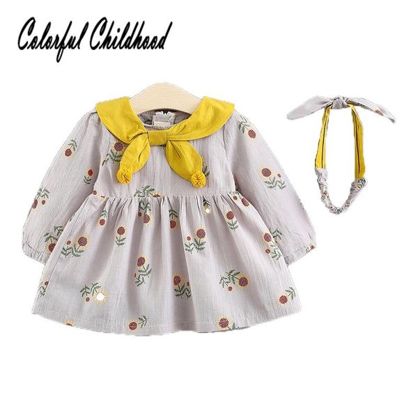 

girl's dresses adorable floral baby girls long sleeve dress spring infant kids for daily costumes toddler clothing, Red;yellow