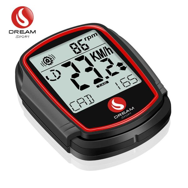 

activity trackers dream sport dcy-235 wireless bike computer with cadence sensor odometer altimeter for bicycle stationary trip dist