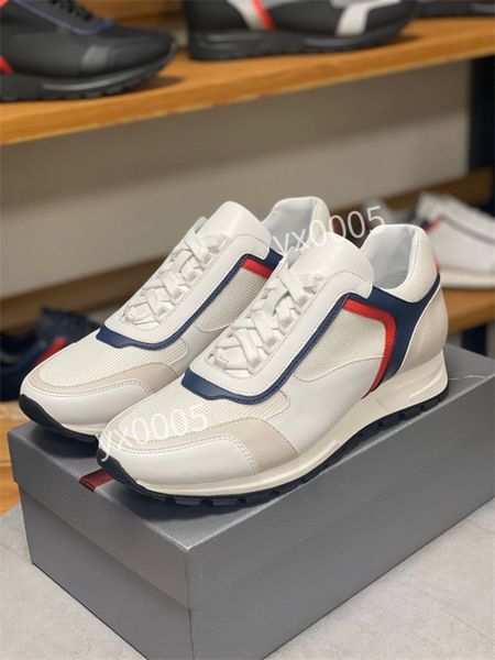 

valentin boots designer luxury shoes split leather and mesh technology fabric sports shoes couple casual shoes, Black