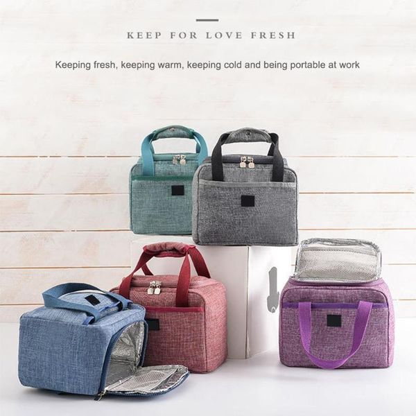 

thick thermal insulated storage pouch lunch box picnic heat protecting bag bags