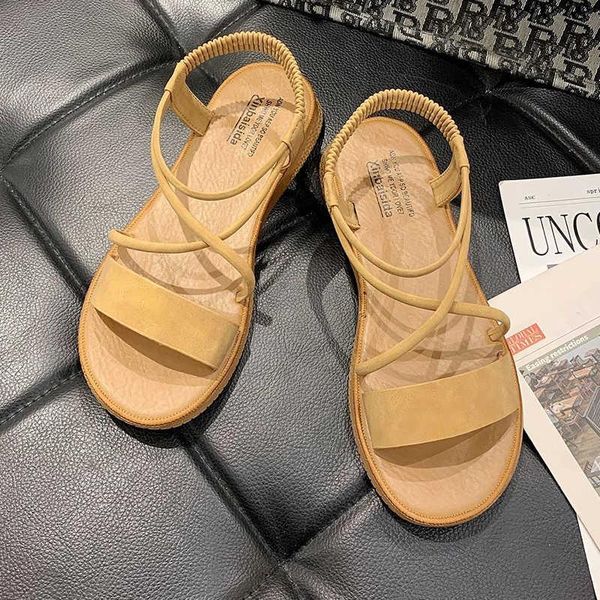 

sandals women fashion summer shoes female flats beach casual open toe non slip sandal platform pantuflas mujer, Black