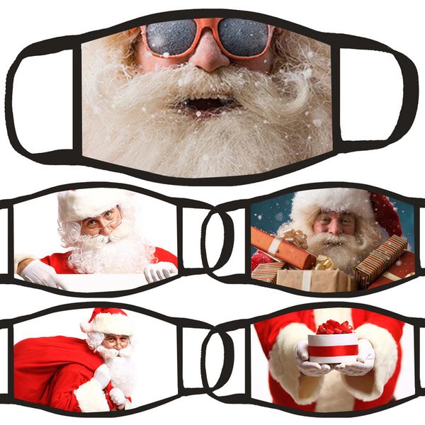 

mask halloween santa claus pattern printing civil dustproof hanging ear multi color