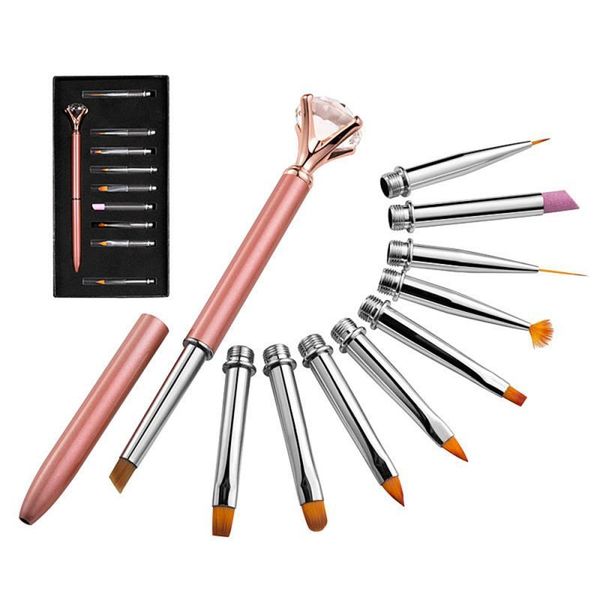 

nail art kits 10 pieces/set pen brush rhinestone manicure set acrylic powder gel tools
