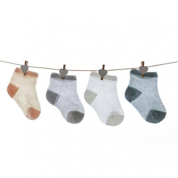 

socks 4pairs/lot summer children cotton boy girl baby infant ultrathin fashion breathable solid mesh for kids, Pink;yellow