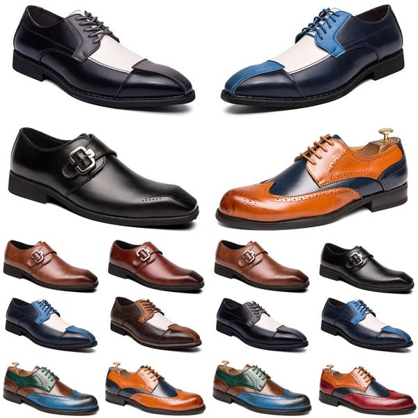 

2021 designer men casual shoes black brown red loafers outdoor flat slip on fashion mens trainers sneakers size 40-47 color66