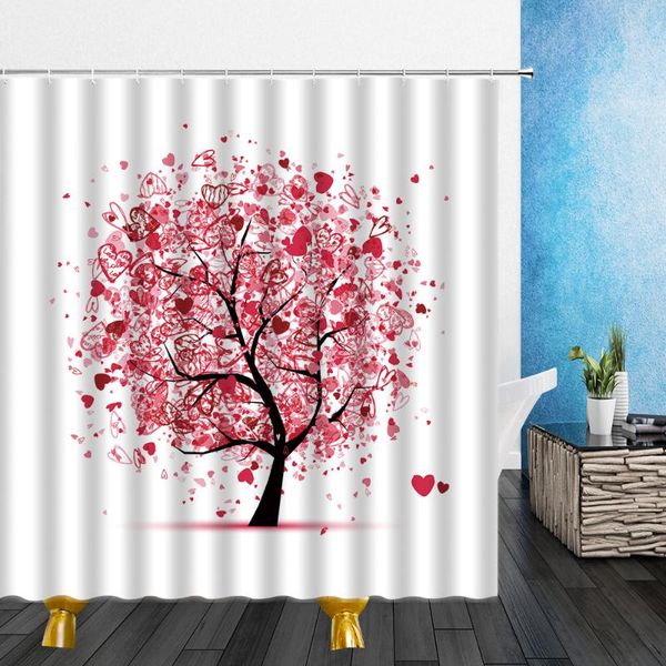 

shower curtains cartoons water color flowers white daisy 3d print bathroom decor fabric bathtub cloth curtain set with hooks