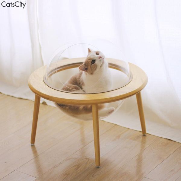

cat beds & furniture creative design star house transparent ufo meow litter bed cats products for pets basket