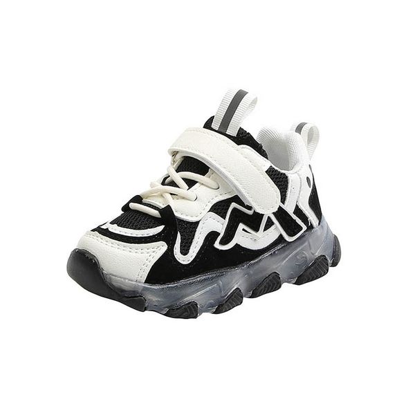 

athletic kids shoes trainers toe boys sneakers footwear d618, Black