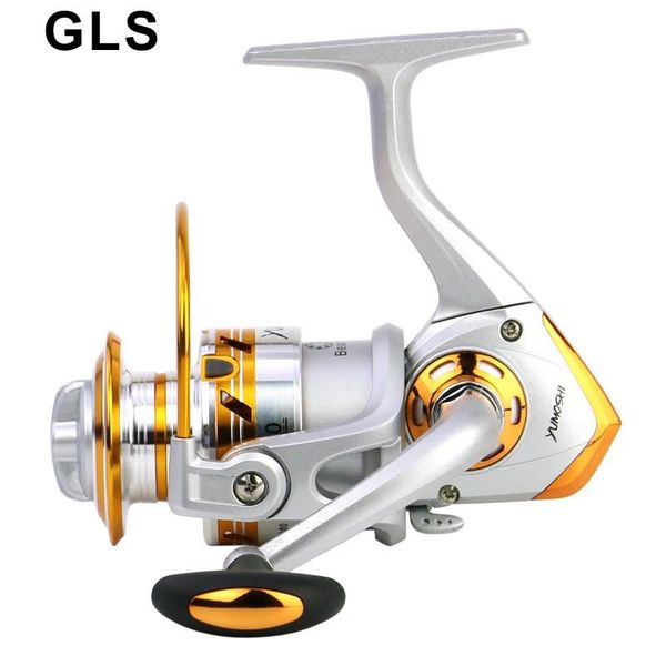

brand silver white el series wire cup metal rocker arm interchangeable left and right spinning wheel fishing reel baitcasting reels