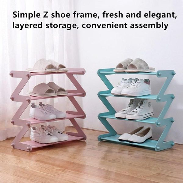 

storage drawers multilayer shoe shelf multifunctional household simple rack