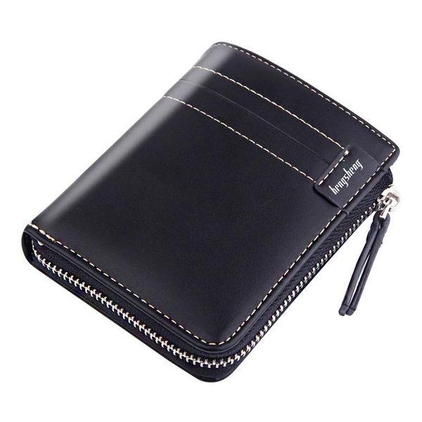 

wallets leather men with coin pocket vintage male purse function black brown wallet card holders carteira feminina, Red;black