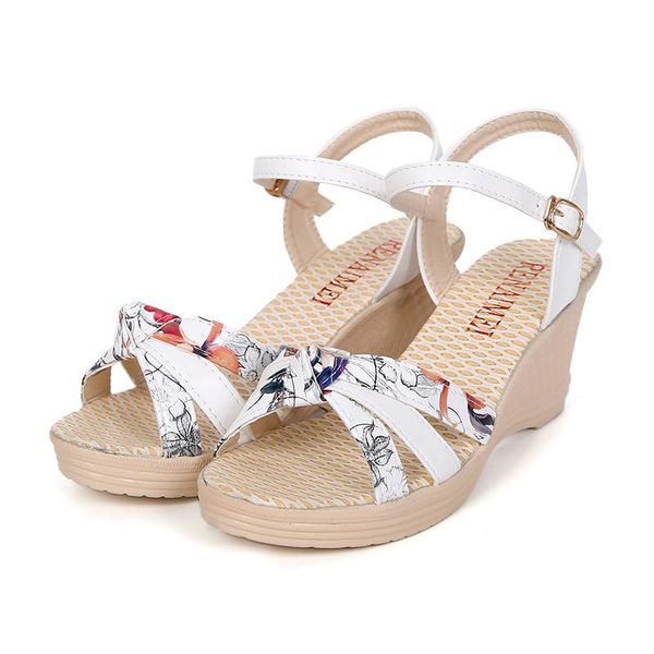 

women summer shoes flat wedges sandals high heels platform for wedge ladies sandalias plataforma sandalia, Black