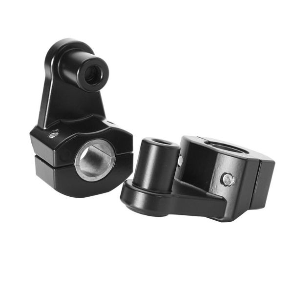 

now 2pcs universal motorcycle handlebar front handle fat bar mount clamps riser anodized finish for 28/22mm handlebars