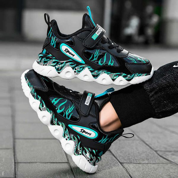 

fashion kid's sports shoes 2022 spring and autumn new casual shoes for boys middle and large children's sneakers girls shoes g1025, Black;red
