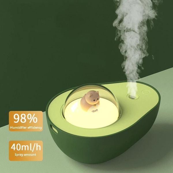 

humidifiers 1200mah avocado humidifier usb air portable cool mist maker purifier bedroom with night light 210ml