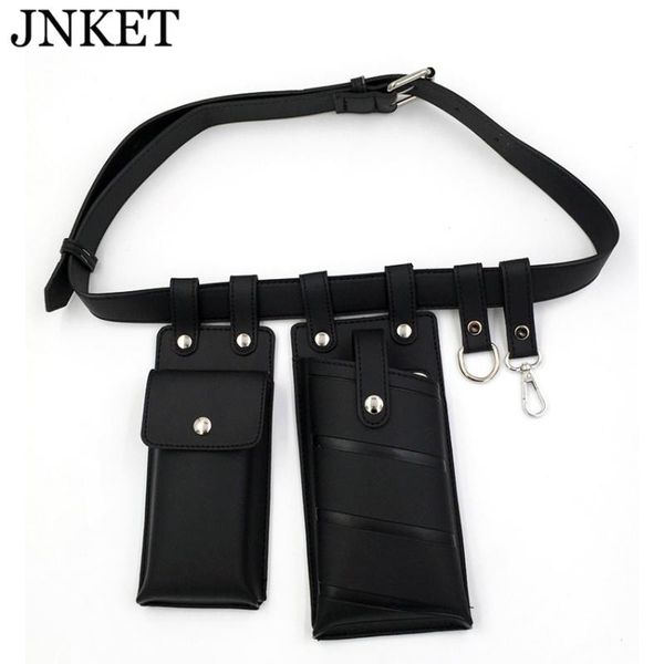 

waist bags jnket two-piece belt pack for ladies fashion pu leather cellphone bag hip hop motorcycle