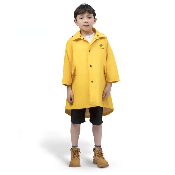 

rain wear cute fashion baby raincoat outdoor waterproof coat children impermeable poncho boys girls jacket yellow