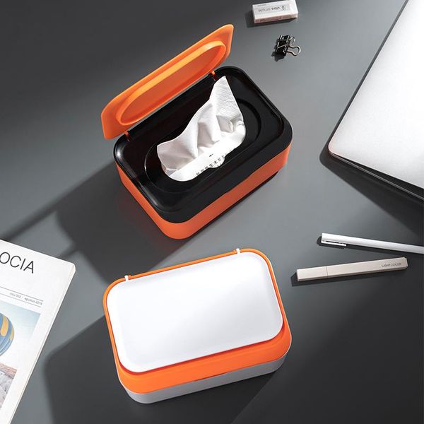 

tissue boxes & napkins wet box deskseal baby wipes paper storage dispenser holder household plastic dust-proof with lid drop