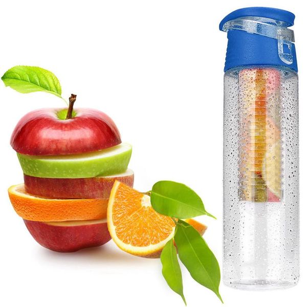 

water bottles 800ml fruit infusion infusing bottle sports health maker bike travel watter school sport botella de agua