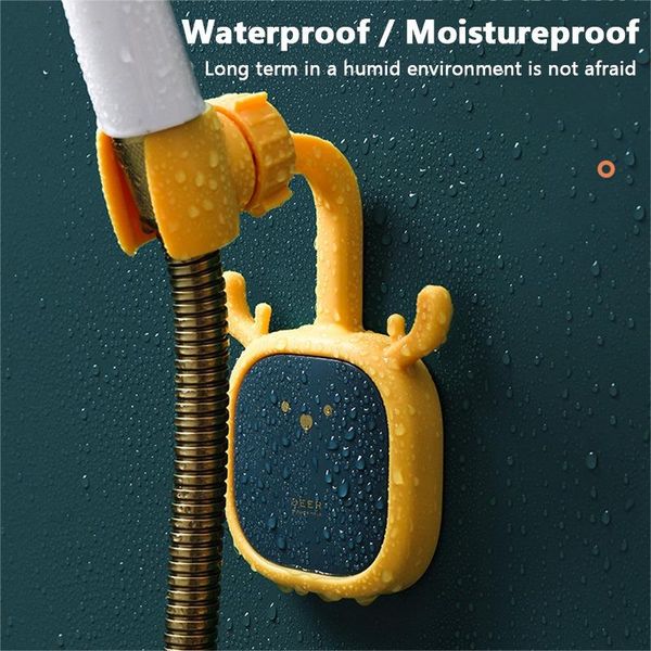 

bath accessory set shower holder adjustable head universal bathroom bracket nozzle base stand punch-360Â°rotation 1pc