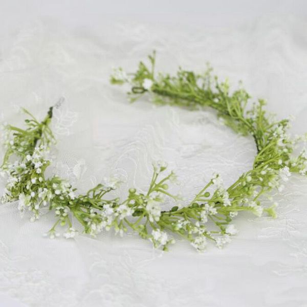 

hair clips & barrettes beautiful gypsophila vine headband bridal wedding accessories, Golden;silver